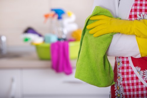 Local cleaning team removing renovation dust in Pimlico
